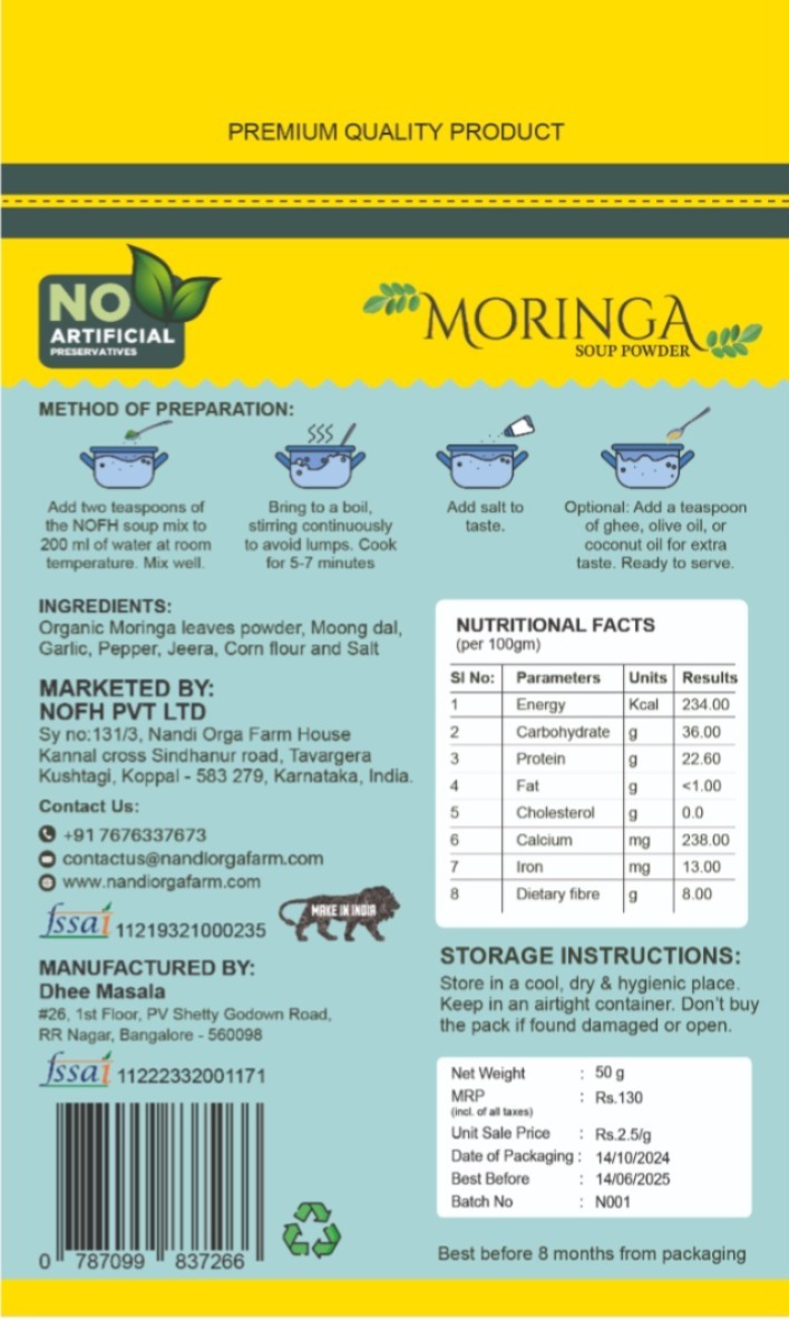 Moringa Soup Powder 50g